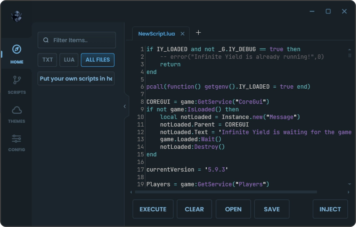 Delta interface screenshot
